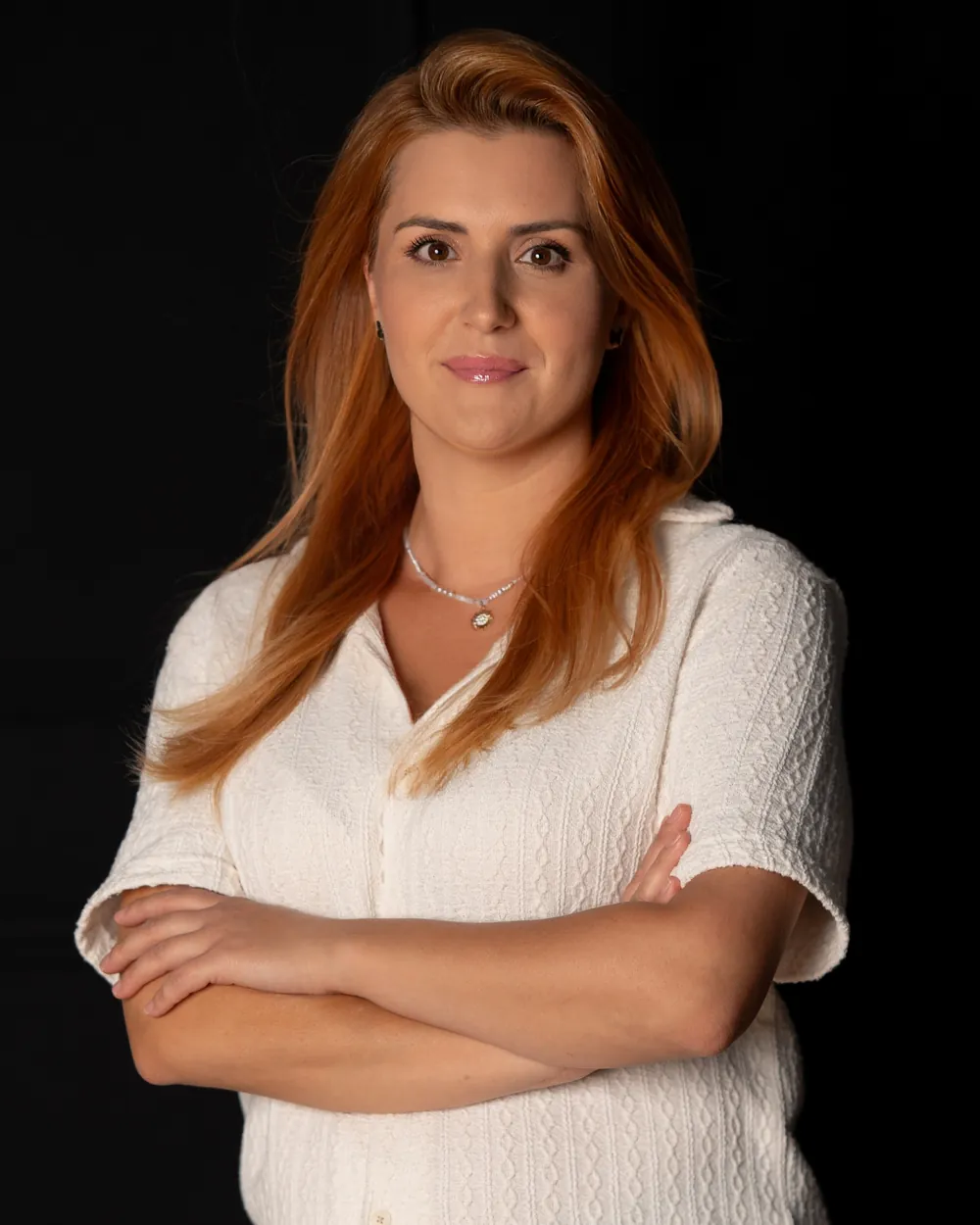 Monika – starsza stylistka w salonie fryzjerskim Krystian Wojewoda Hair Design w Łodzi